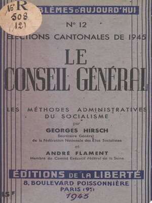 cover image of Le Conseil Général
